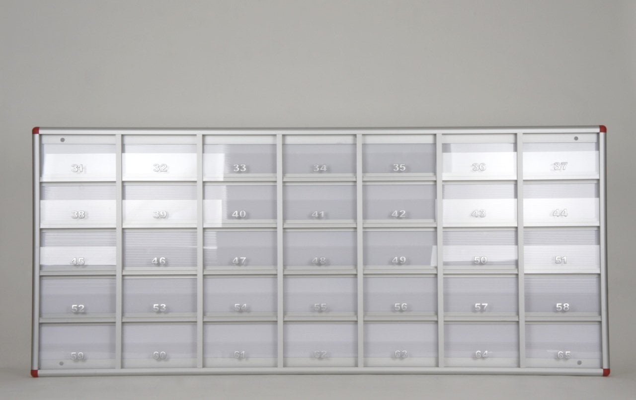 Mailbox Transparent Numbered Apartment 35