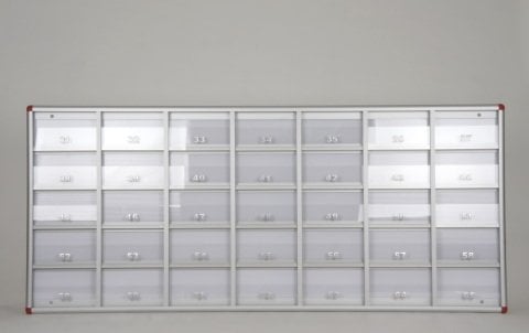 Mailbox Transparent Numbered Apartment 35